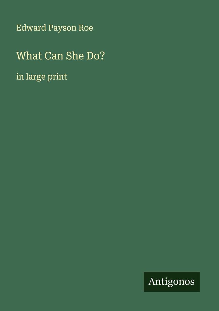 What Can She Do?