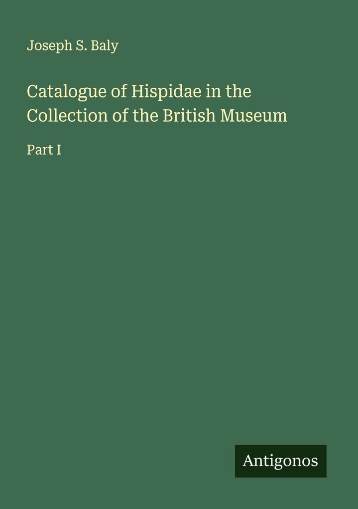 Catalogue of Hispidae in the Collection of the British Museum