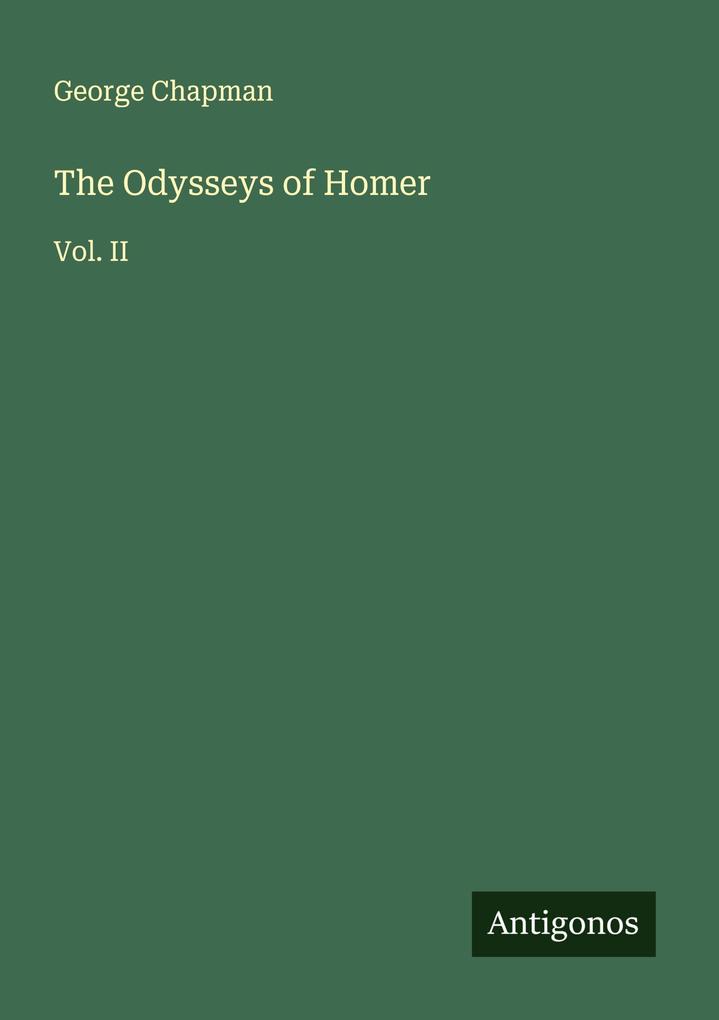 The Odysseys of Homer