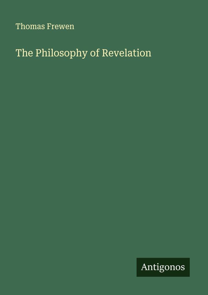 The Philosophy of Revelation