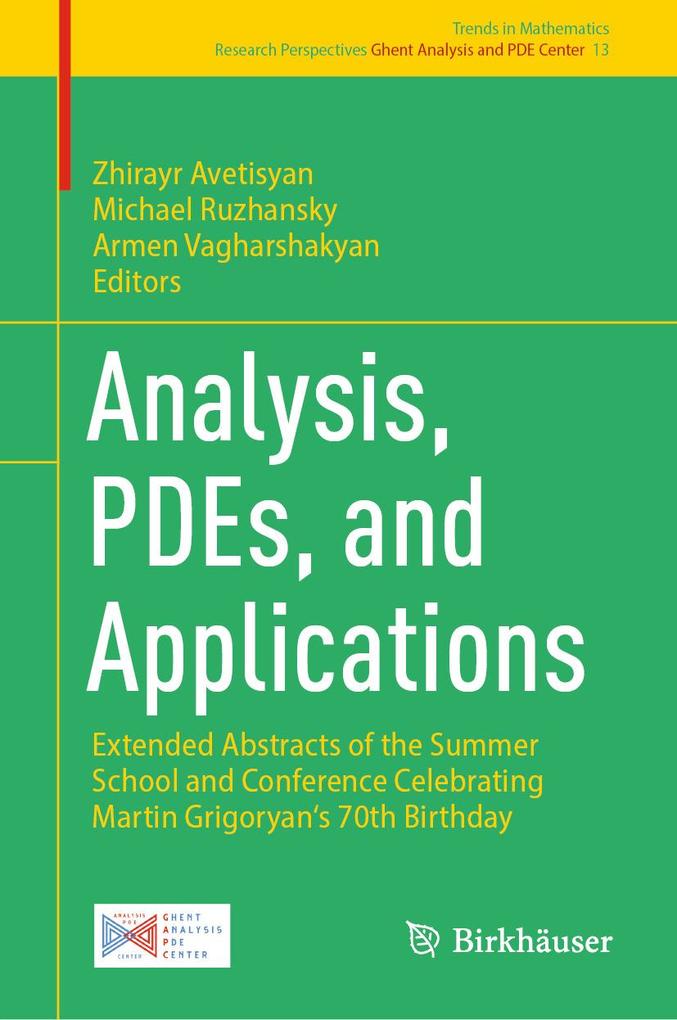 Analysis PDEs and Applications