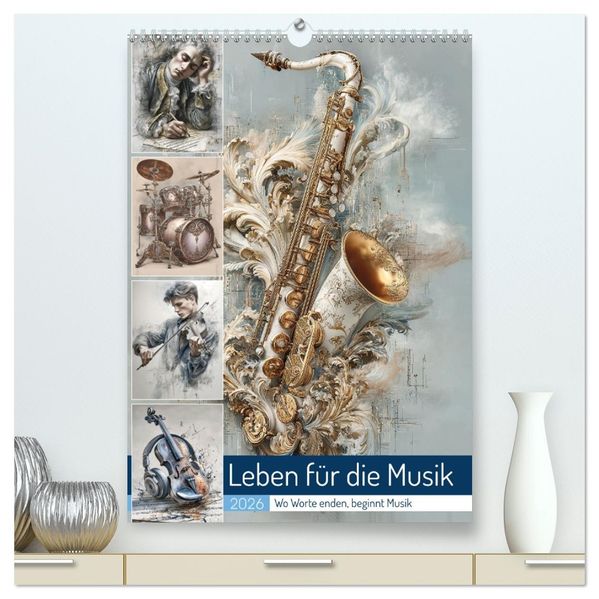 Leben für die Musik (hochwertiger Premium Wandkalender 2026 DIN A2 hoch) Kunstdruck in Hochglanz