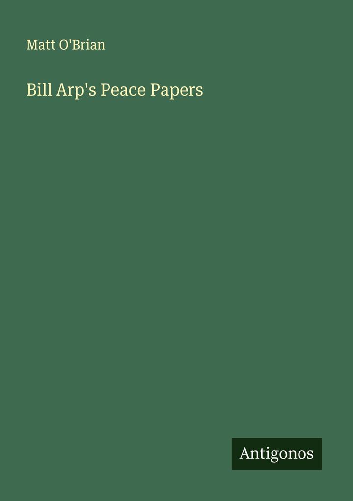 Bill Arp's Peace Papers