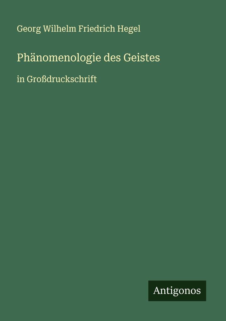 Phänomenologie des Geistes