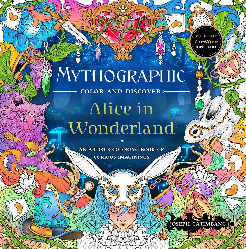St. Martin's Publishing Group Mythographic Color And Discover, Alice In Wonderland