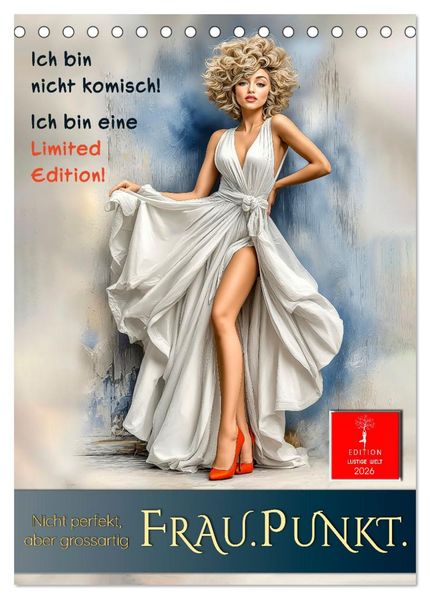 FRAU.PUNKT. (Tischkalender 2026 DIN A5 hoch) CALVENDO Monatskalender