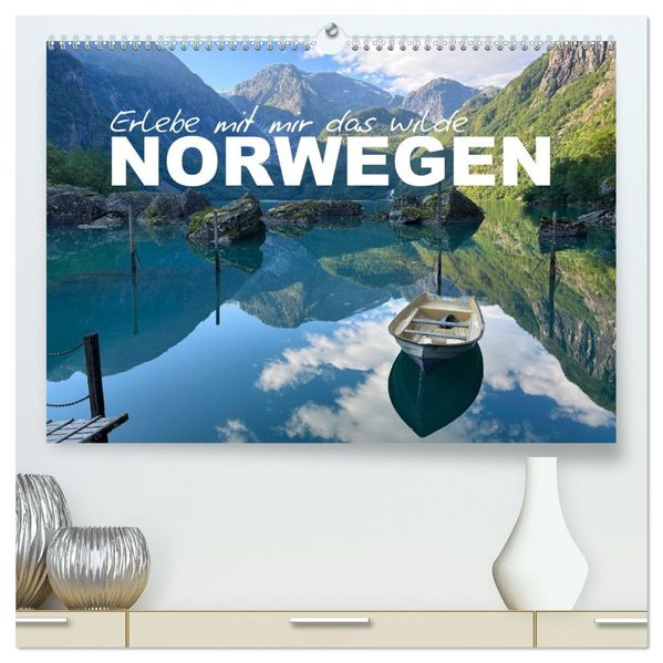 Erlebe mit mir das wilde Norwegen (hochwertiger Premium Wandkalender 2026 DIN A2 quer) Kunstdruck in Hochglanz