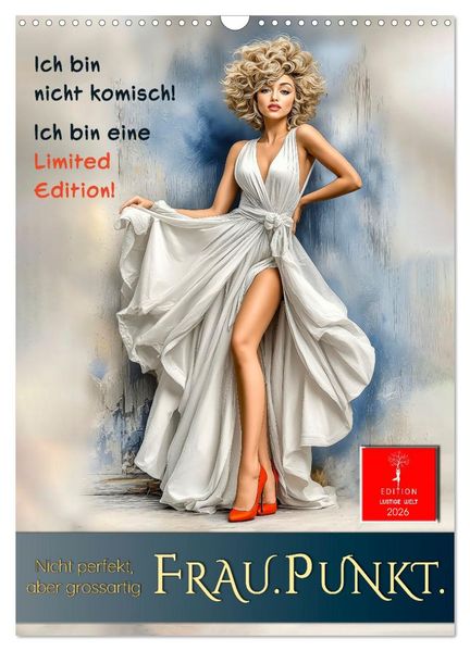 FRAU.PUNKT. (Wandkalender 2026 DIN A3 hoch) CALVENDO Monatskalender