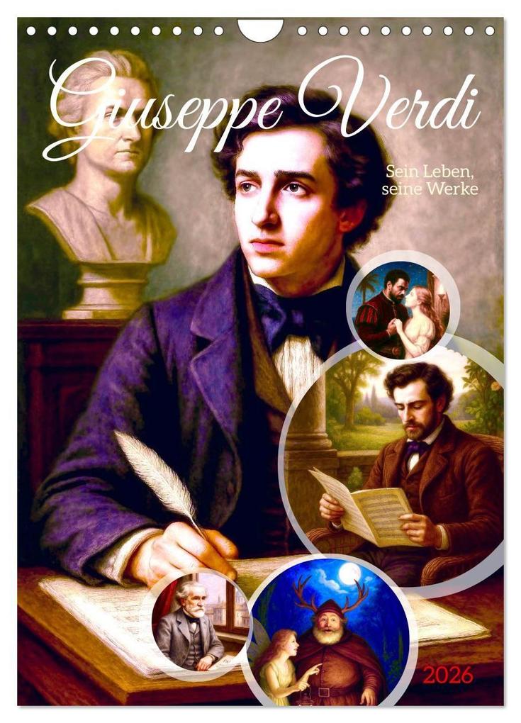 Giuseppe Verdi (Wandkalender 2026 DIN A4 hoch) CALVENDO Monatskalender