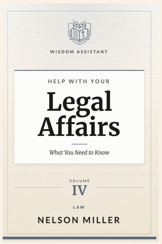 Help with Your Legal Affairs