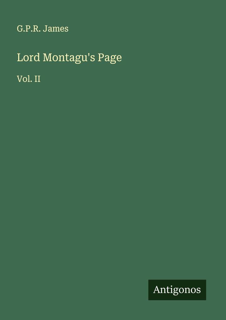 Lord Montagu's Page