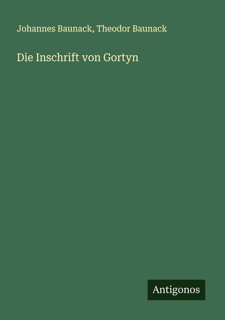 Die Inschrift von Gortyn