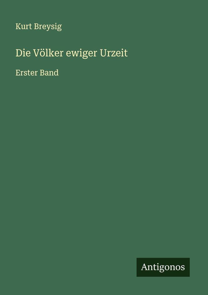 Die Völker ewiger Urzeit