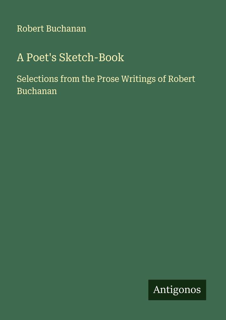 A Poet's Sketch-Book