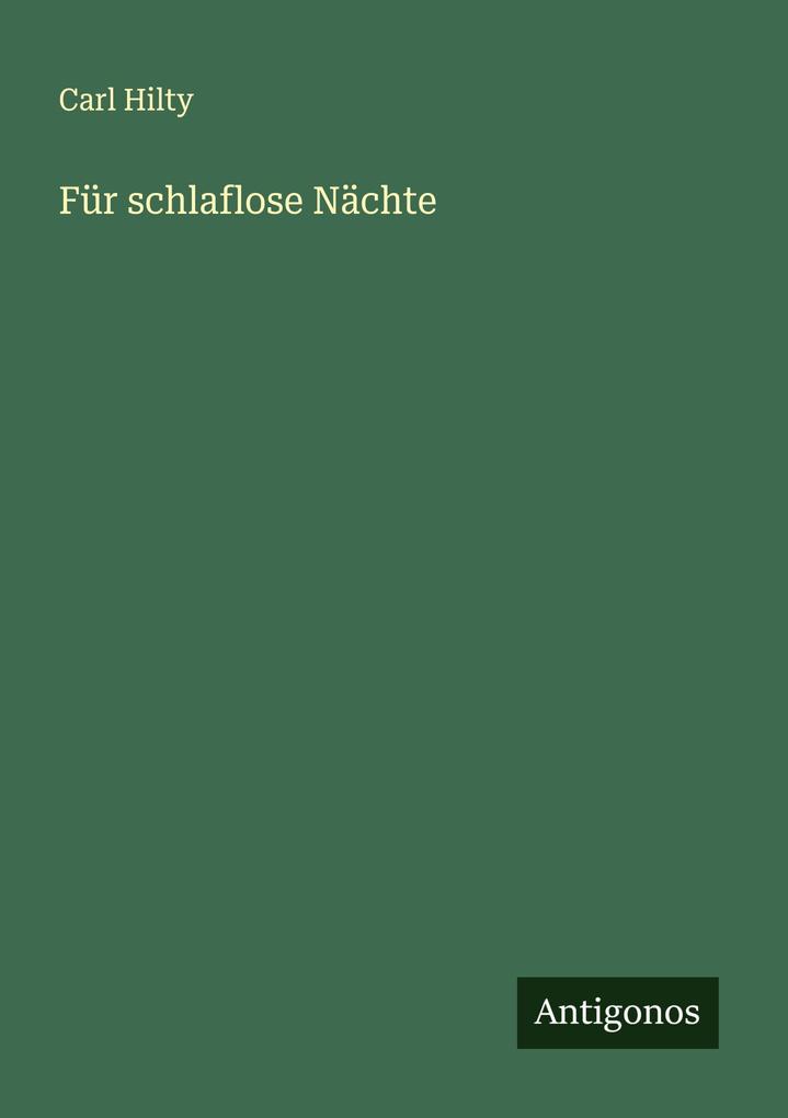 Für schlaflose Nächte