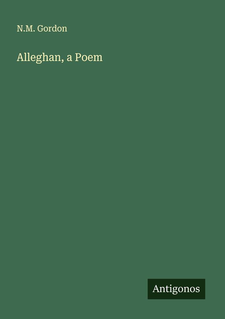 Alleghan a Poem