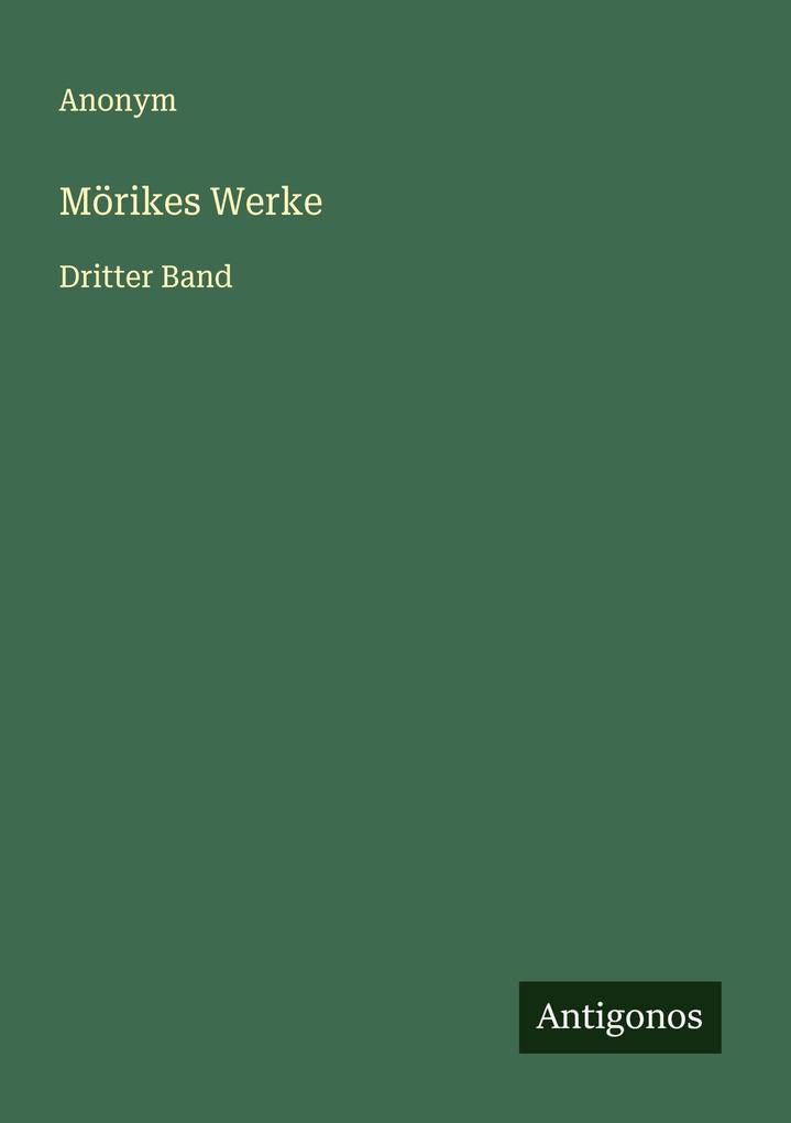 Mörikes Werke