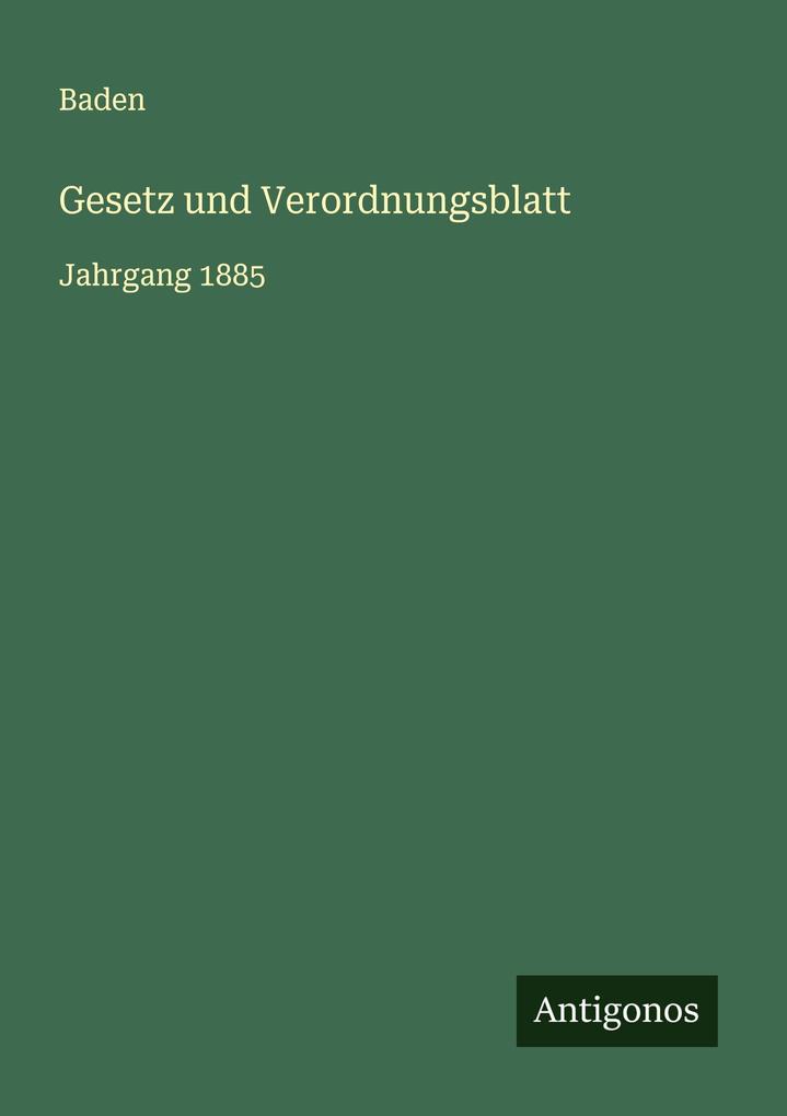 Gesetz und Verordnungsblatt