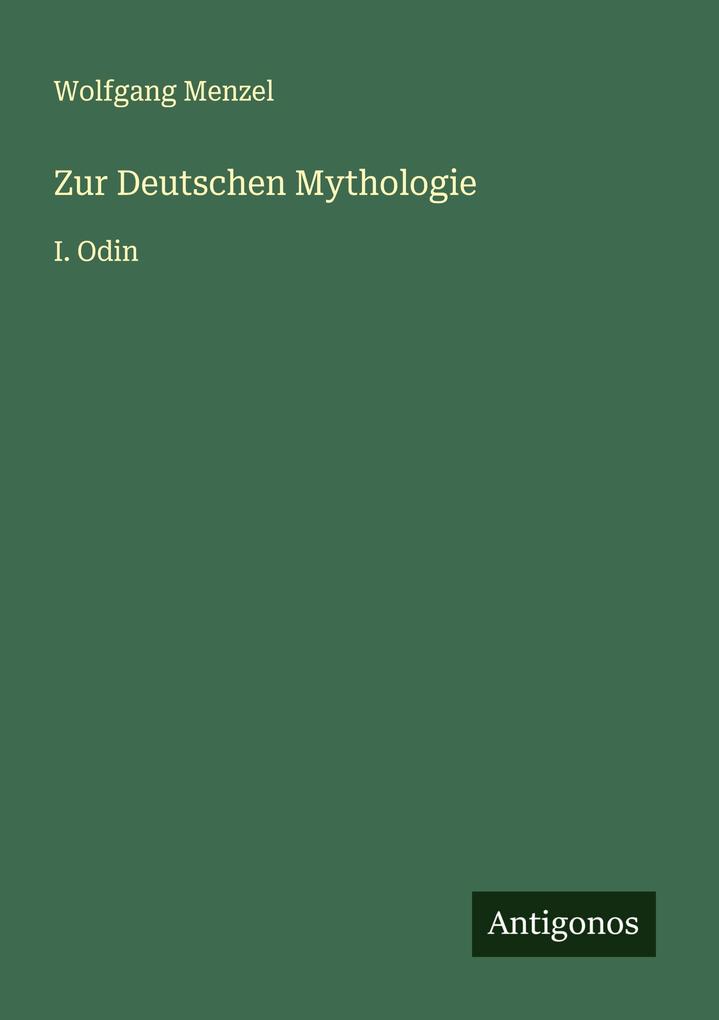 Zur Deutschen Mythologie