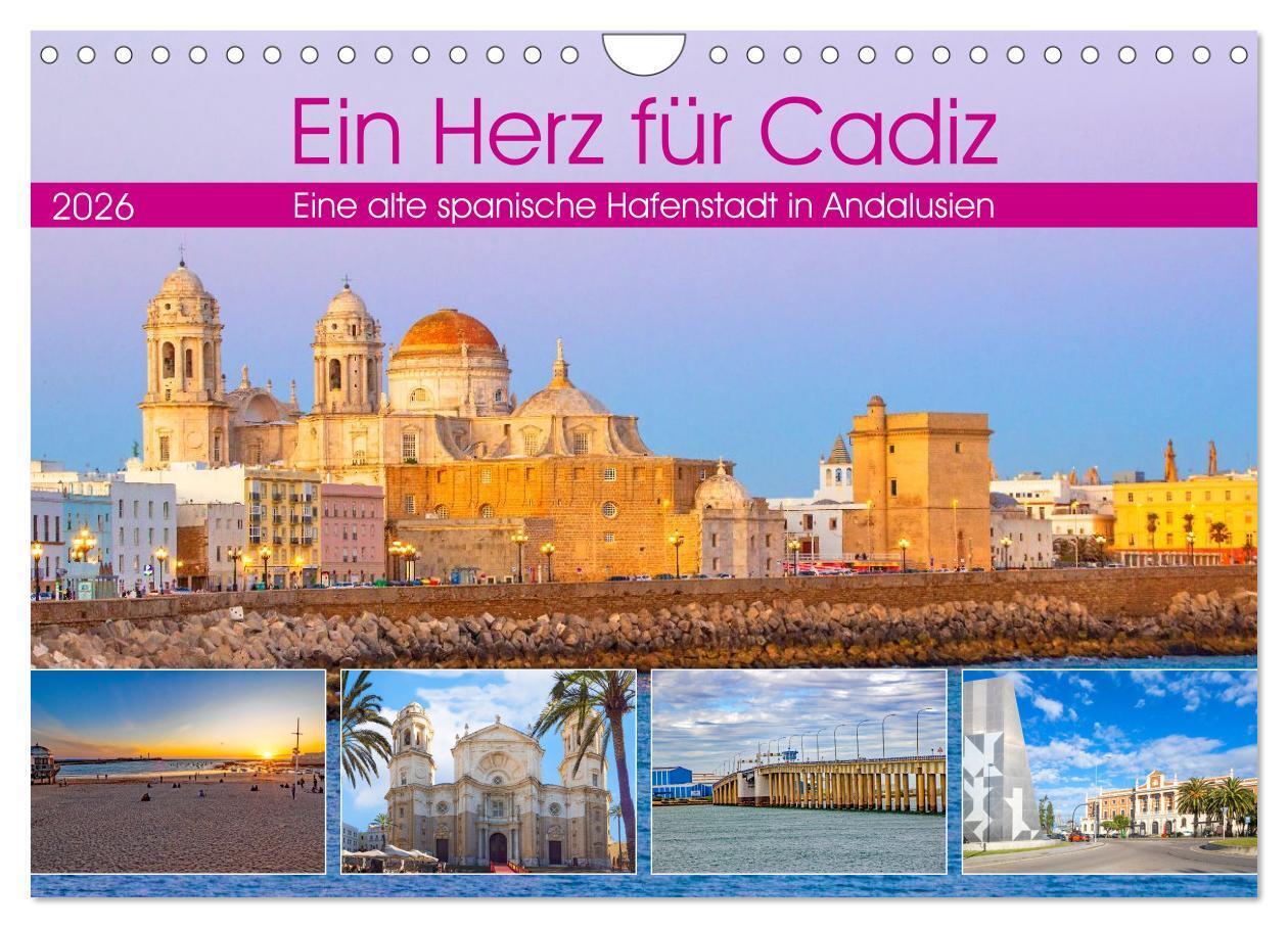 Ein Herz für Cadiz (Wandkalender 2026 DIN A4 quer) CALVENDO Monatskalender