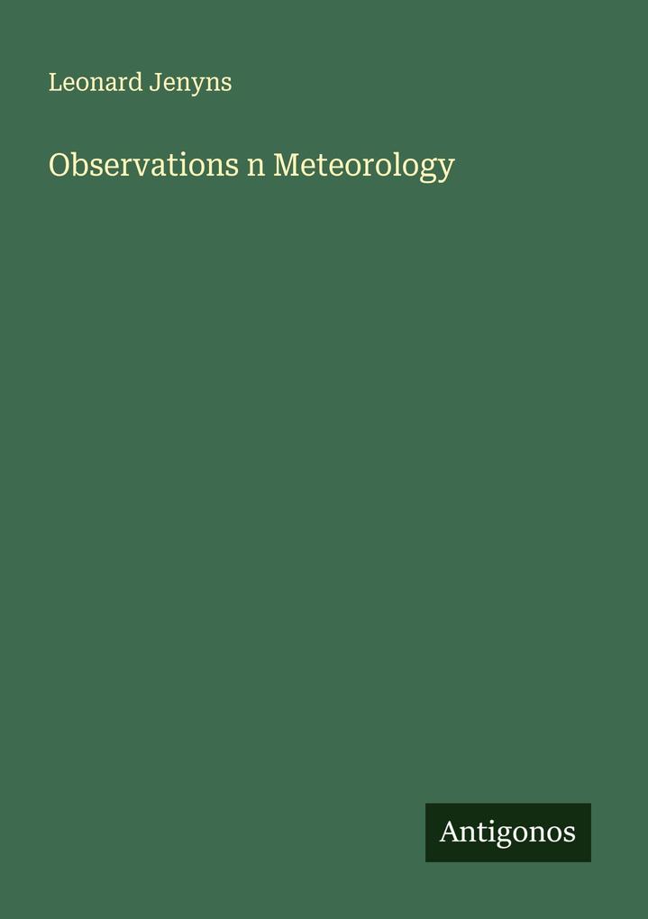 Observations n Meteorology