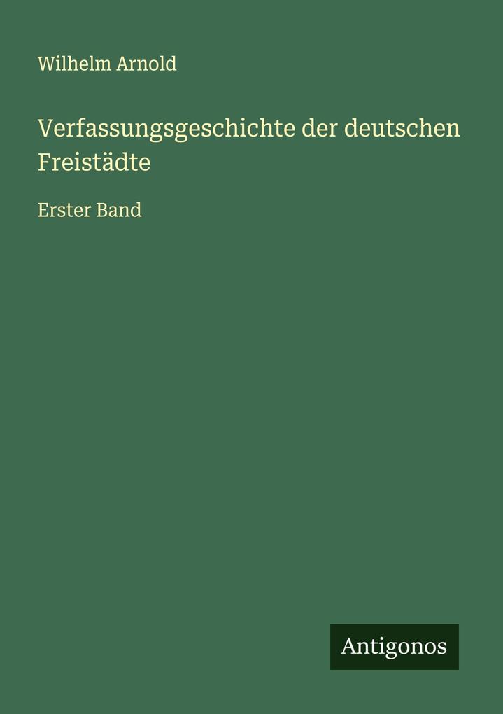 Verfassungsgeschichte der deutschen Freistädte