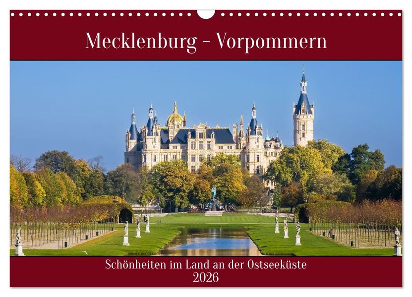 Mecklenburg - Vorpommern Schönheiten im Land der Ostseeküste (Wandkalender 2026 DIN A3 quer) CALVENDO Monatskalender