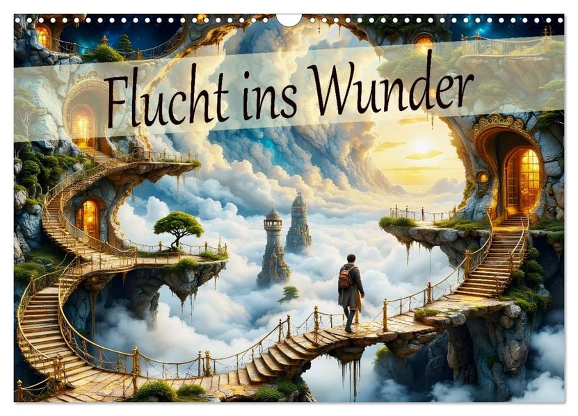 Flucht ins Wunder (Wandkalender 2026 DIN A3 quer) CALVENDO Monatskalender
