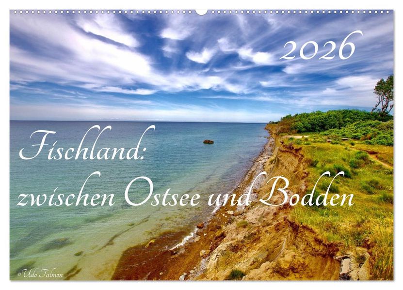 Fischland: zwischen Ostsee und Bodden (Wandkalender 2026 DIN A2 quer) CALVENDO Monatskalender