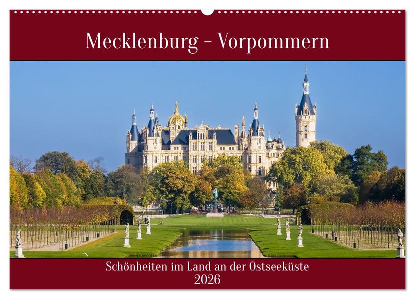 Mecklenburg - Vorpommern Schönheiten im Land der Ostseeküste (Wandkalender 2026 DIN A2 quer) CALVENDO Monatskalender