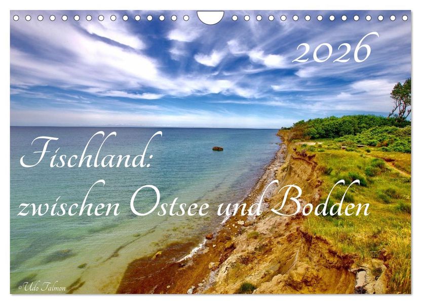 Fischland: zwischen Ostsee und Bodden (Wandkalender 2026 DIN A4 quer) CALVENDO Monatskalender