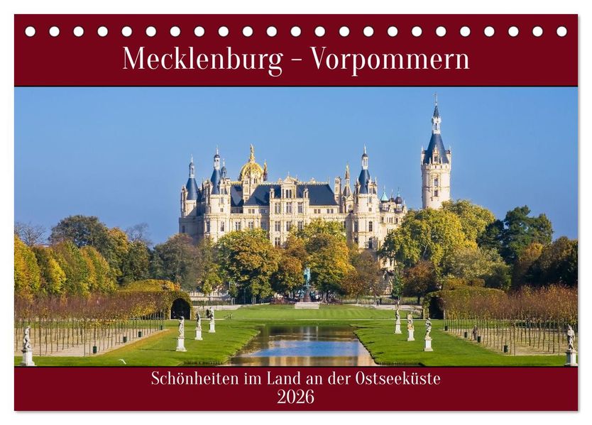 Mecklenburg - Vorpommern Schönheiten im Land der Ostseeküste (Tischkalender 2026 DIN A5 quer) CALVENDO Monatskalender