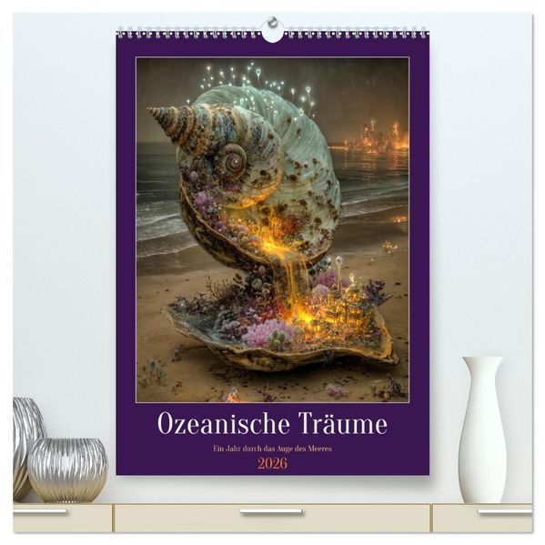 Ozeanische Träume - Ein Jahr durch das Auge des Meeres (hochwertiger Premium Wandkalender 2026 DIN A2 hoch) Kunstdruck in Hochglanz