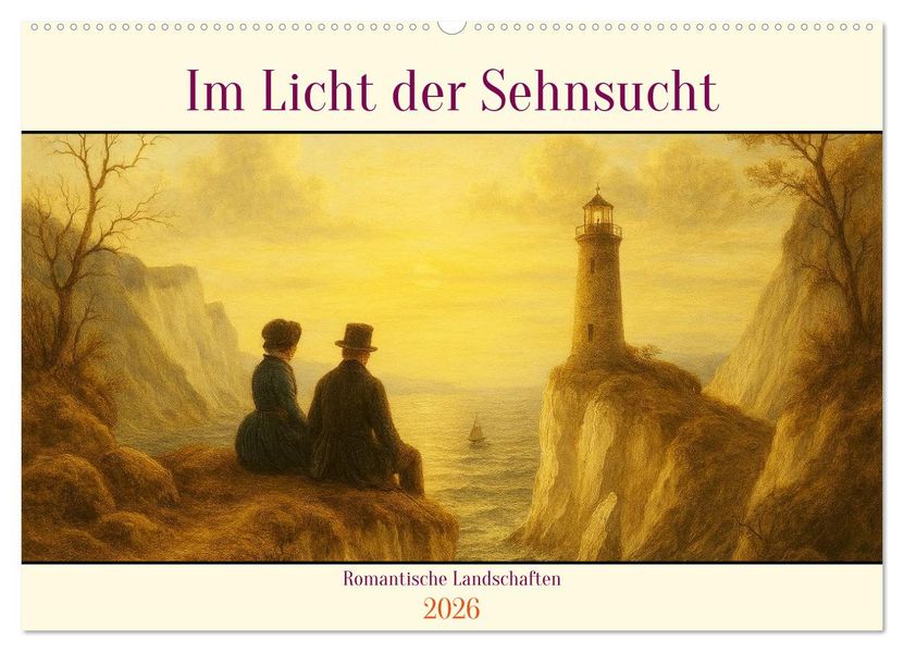 Im Licht der Sehnsucht - Romantische Landschaften (Wandkalender 2026 DIN A2 quer) CALVENDO Monatskalender