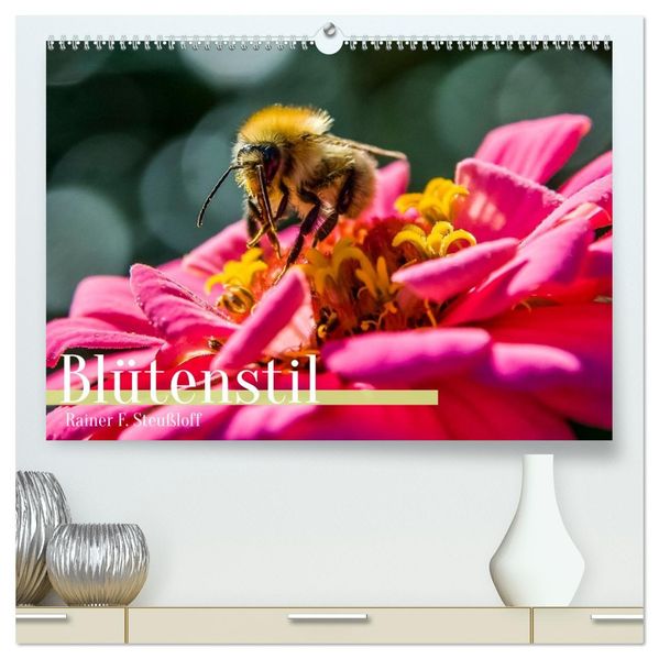 Blütenstil (hochwertiger Premium Wandkalender 2026 DIN A2 quer) Kunstdruck in Hochglanz
