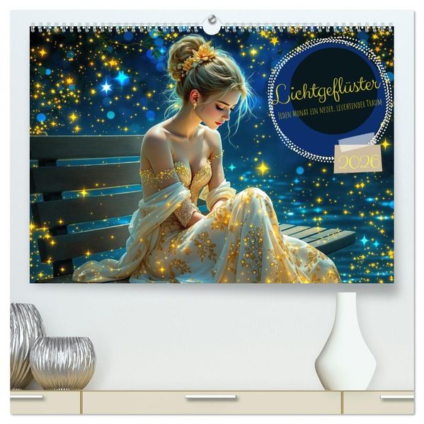 Lichtgeflüster (hochwertiger Premium Wandkalender 2026 DIN A2 quer) Kunstdruck in Hochglanz