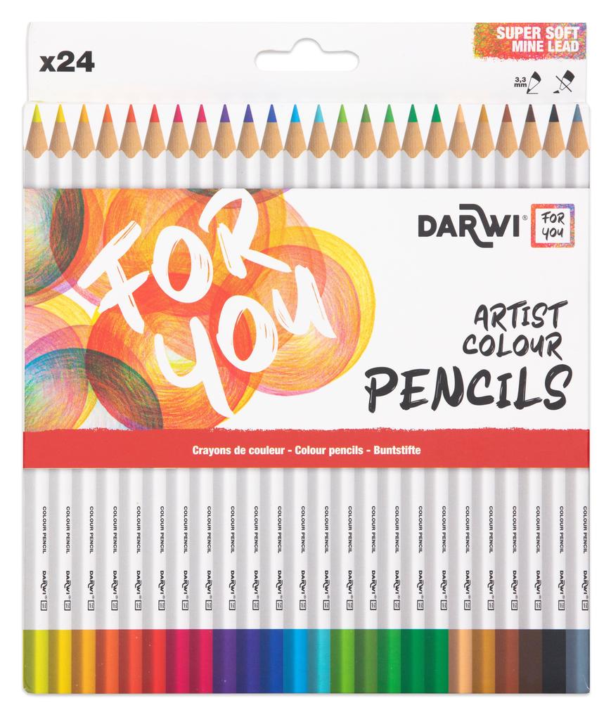 Darwi For You Schachtel mit 24 Künstlerfarbstiften Standard