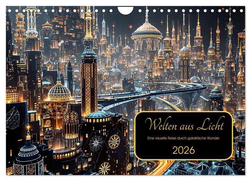 Welten aus Licht (Wandkalender 2026 DIN A4 quer) CALVENDO Monatskalender