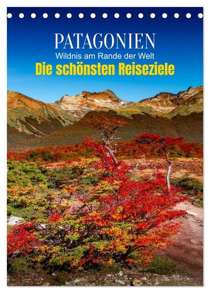 Patagonien die schönsten Reiseziele: Wildnis am Rande der Welt (Tischkalender 2026 DIN A5 hoch) CALVENDO Monatskalender