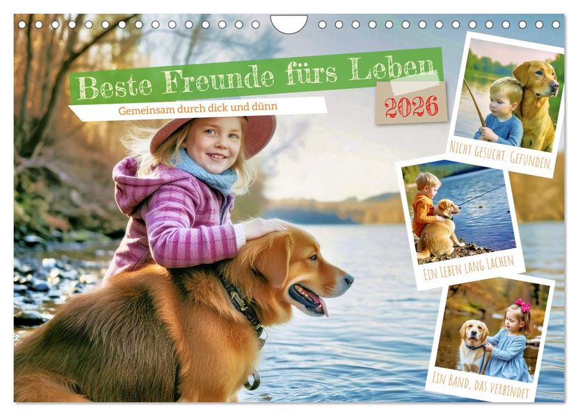 Beste Freunde fürs Leben (Wandkalender 2026 DIN A4 quer) CALVENDO Monatskalender