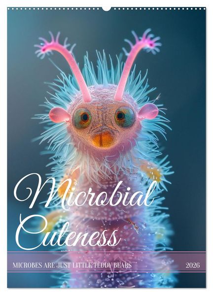 Microbial Cuteness (Wall Calendar 2026 DIN A2 portrait) CALVENDO 12 Month Wall Calendar