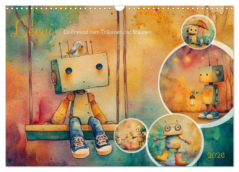 Leevi - Ein Freund zum Träumen und Staunen (Wandkalender 2026 DIN A3 quer) CALVENDO Monatskalender