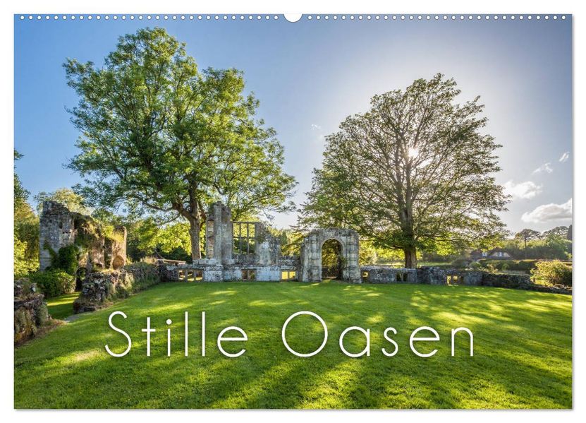 Stille Oasen (Wandkalender 2026 DIN A2 quer) CALVENDO Monatskalender