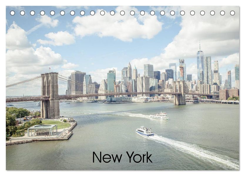 New York (Tischkalender 2026 DIN A5 quer) CALVENDO Monatskalender