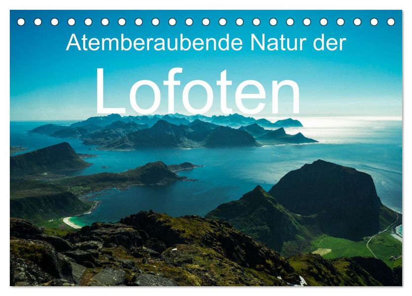 Atemberaubende Natur der Lofoten (Tischkalender 2026 DIN A5 quer) CALVENDO Monatskalender
