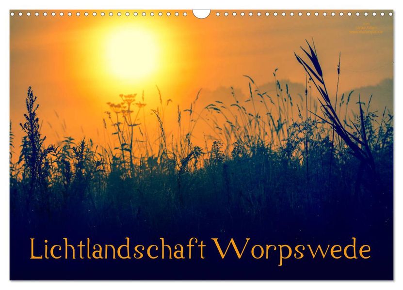 Lichtlandschaft Worpswede (Wandkalender 2026 DIN A3 quer) CALVENDO Monatskalender