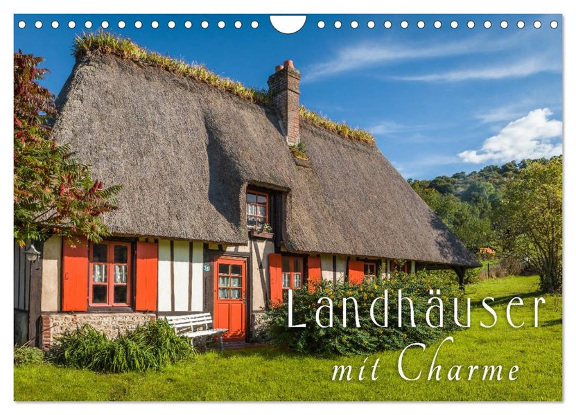 Landhäuser mit Charme (Wandkalender 2026 DIN A4 quer) CALVENDO Monatskalender