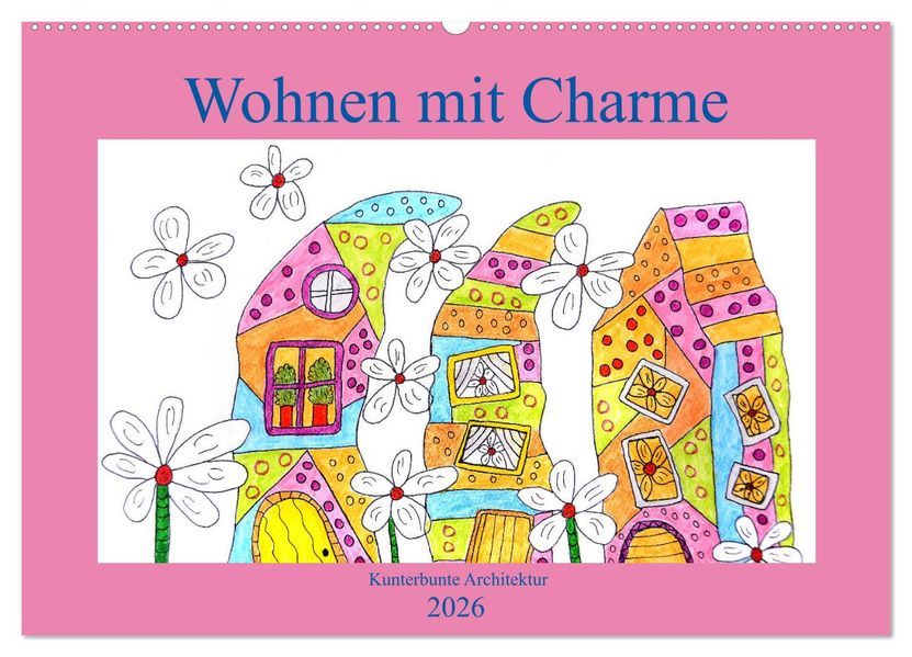 Wohnen mit Charme (Wandkalender 2026 DIN A2 quer) CALVENDO Monatskalender