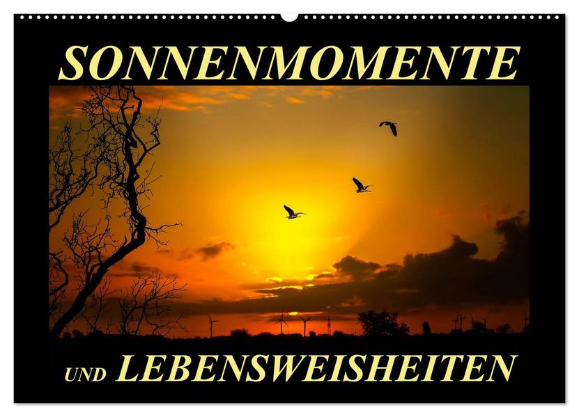Sonnenmomente und Lebensweisheiten (Wandkalender 2026 DIN A2 quer) CALVENDO Monatskalender