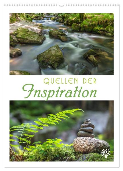 Quellen der Inspiration (Wandkalender 2026 DIN A2 hoch) CALVENDO Monatskalender